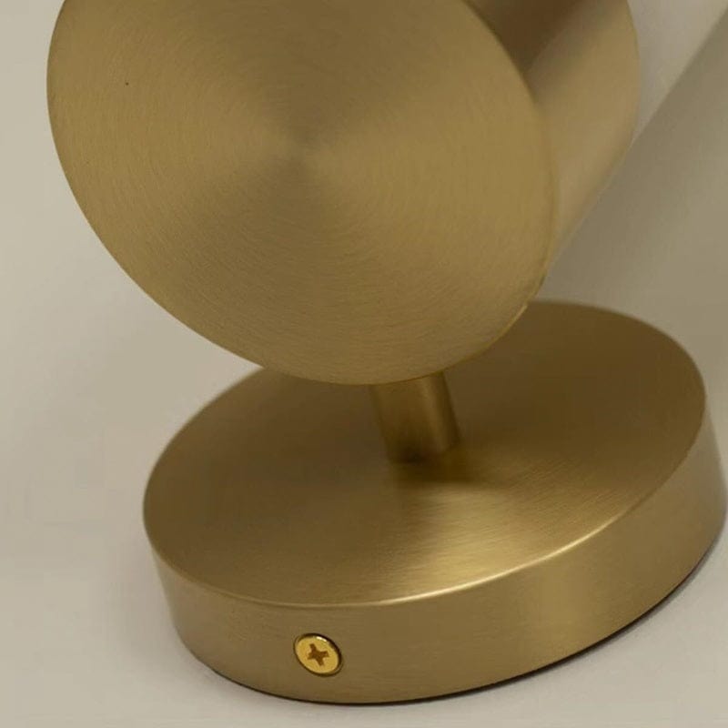 Gold Wall Light with Natural Stone in the Shape of a Cloud