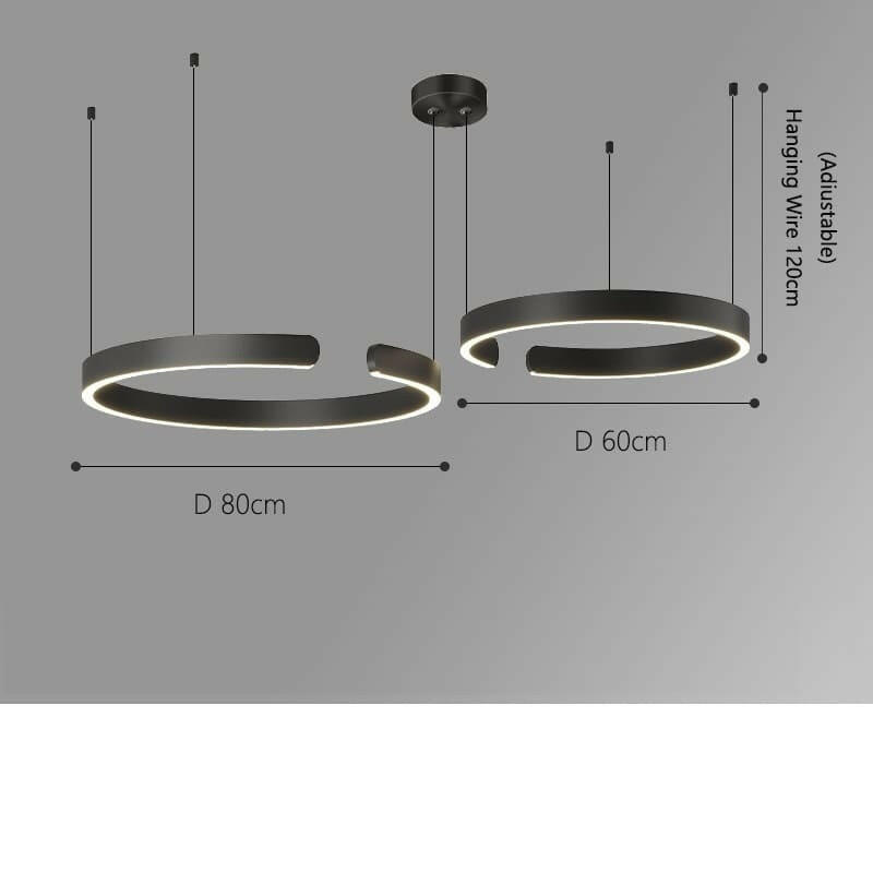 Gtoz - Chandelier Ring LED Modern Minimalist