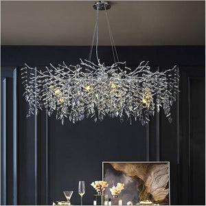 Halvor - Crystal Ceiling Lamp with Tree Branch Design