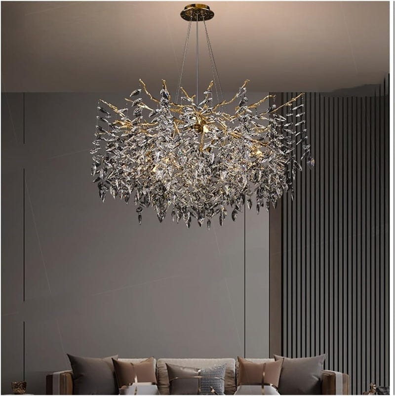 Halvor - Crystal Ceiling Lamp with Tree Branch Design