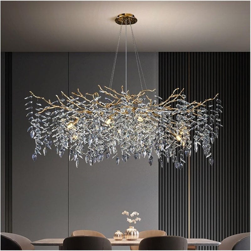 Halvor - Crystal Ceiling Lamp with Tree Branch Design