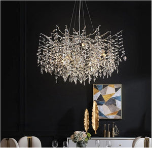 Halvor - Crystal Ceiling Lamp with Tree Branch Design