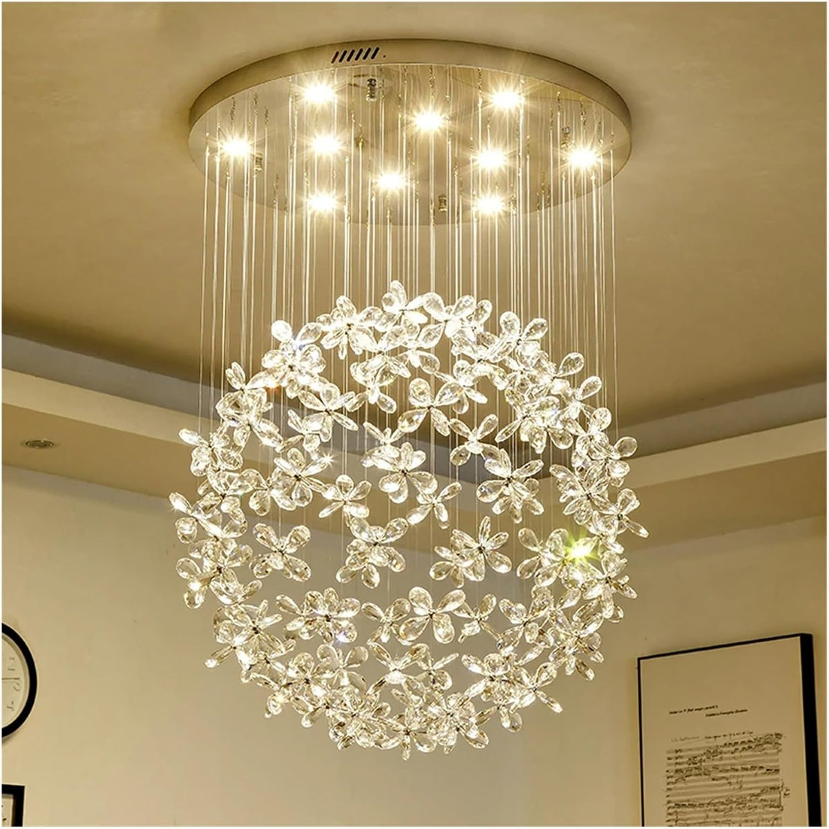 Imperial - Modern Luxury Crystal LED Ceiling Lamp