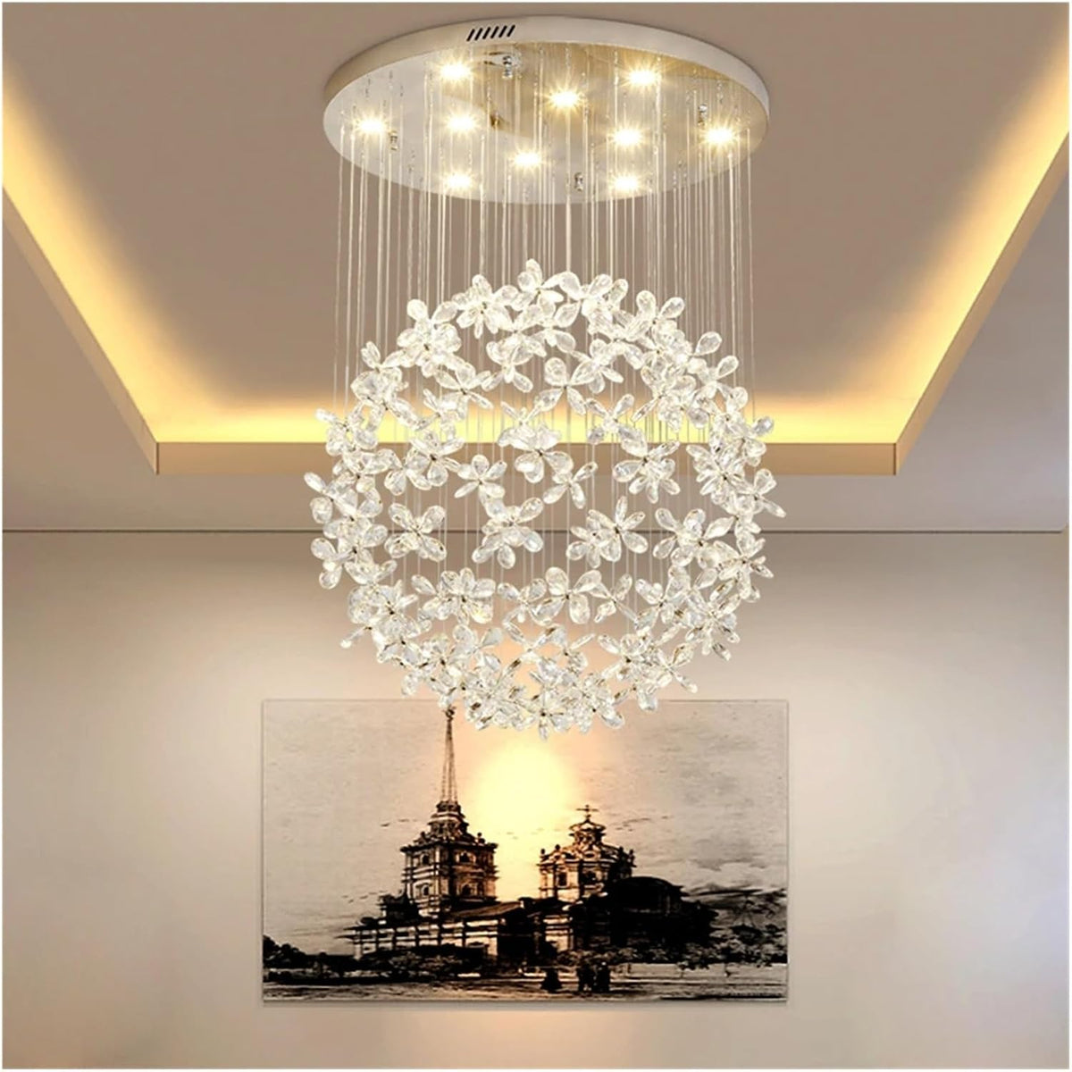 Imperial - Modern Luxury Crystal LED Ceiling Lamp