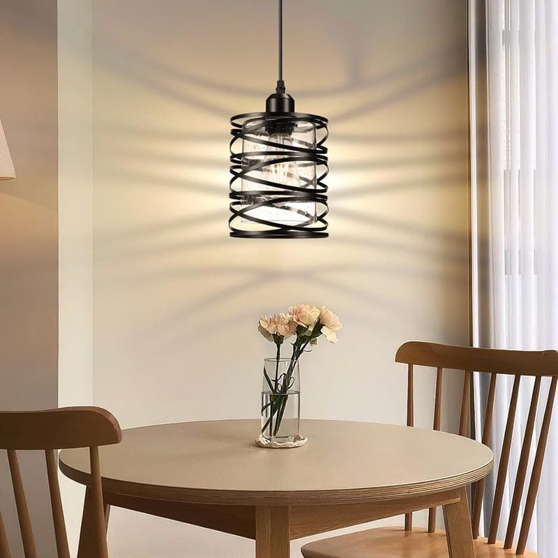 Jasslynn - 3 Pack Black Farmhouse Pendant Light