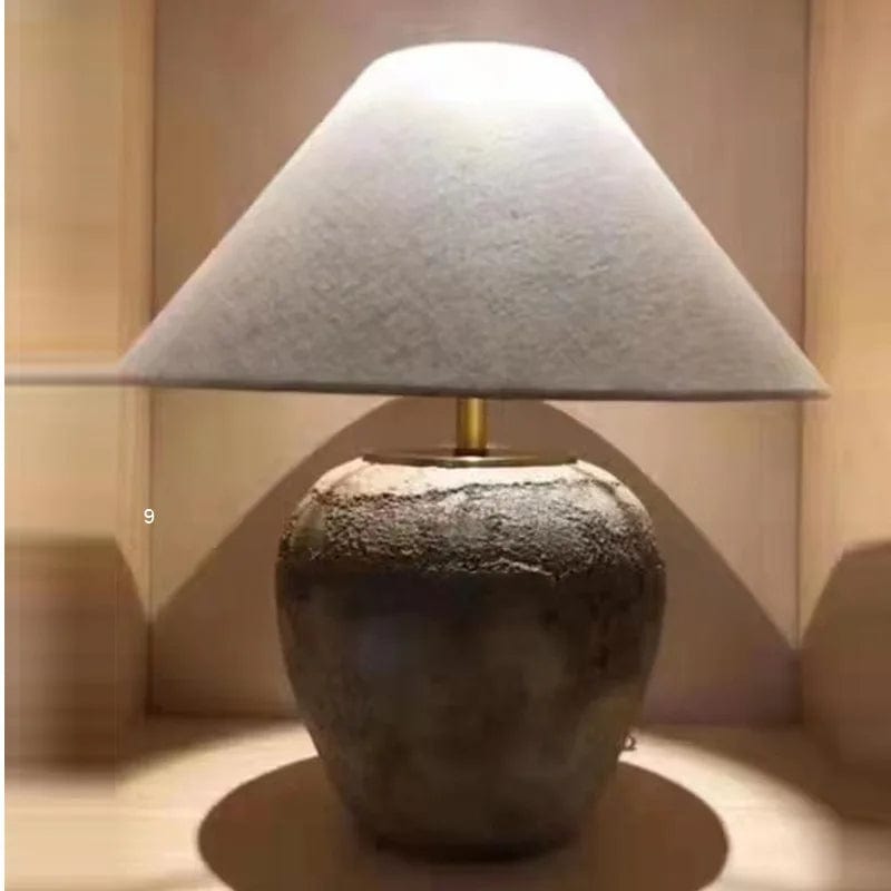 Jav - Aged Ceramic Table Lamp