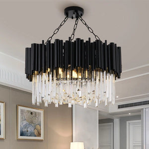 Keerstin - Black Modern Chandelier Lighting For Living Room