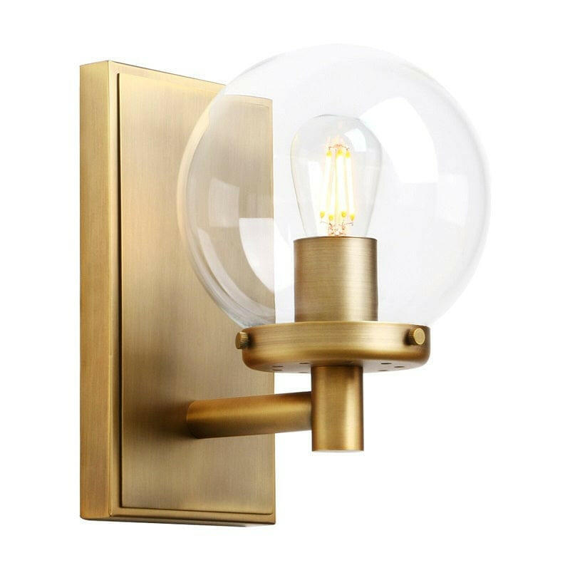 Knud - Industrial Wall Lamp with Glass Globe for Bathroom