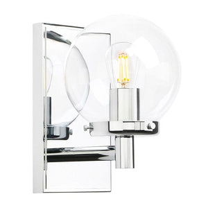 Knud - Industrial Wall Lamp with Glass Globe for Bathroom