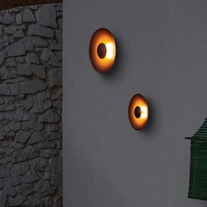 Kool - Nordic Style Wood Grain Round LED Wall Lamp