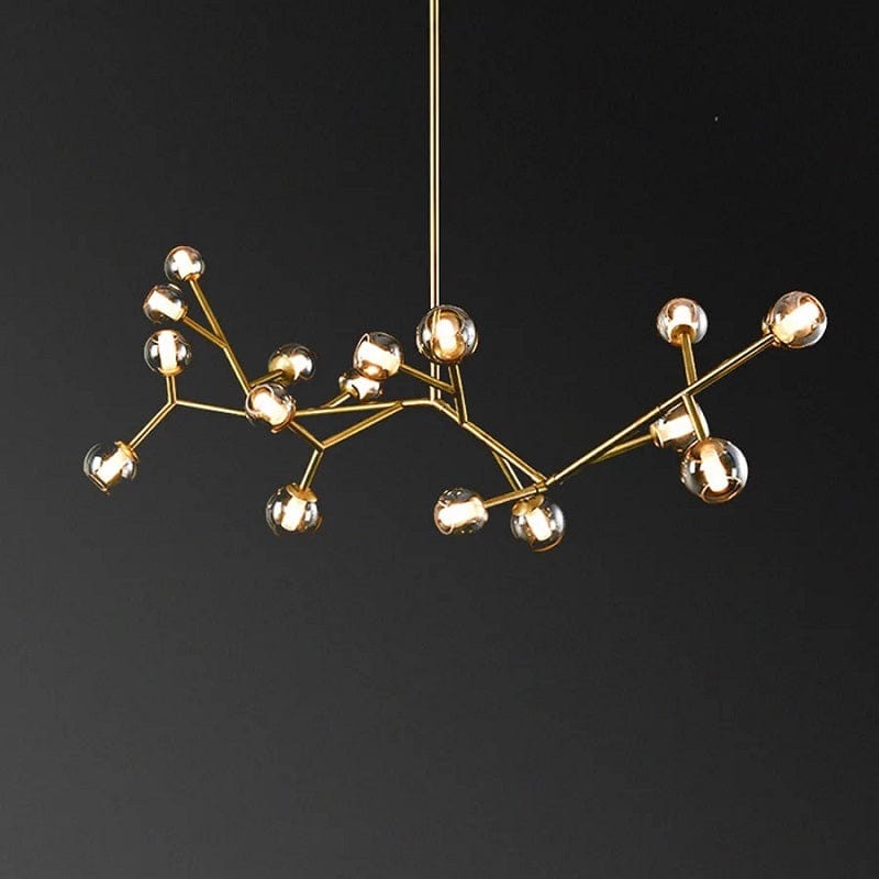 Kyria II – Indoor Pendant Lamp with Gold Finish and Clear Glass