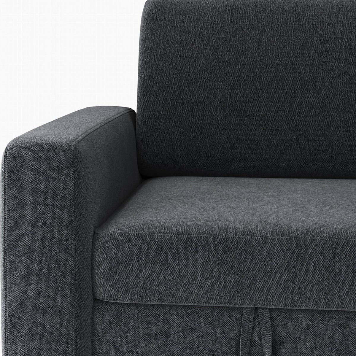 Sectional Sofa L-Shaped Sofa Couch Bed w/Chaise & USB, Reversible Couch Sleeper w/Pull Out Bed & Storage Space Living Room Black | bright&plus.