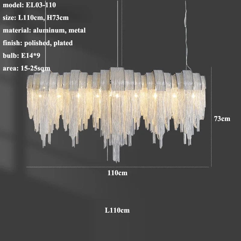 Lemm Long Chandelier