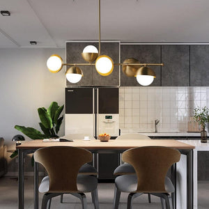 Lois - Pendant Lamp Copper Glass Frosted