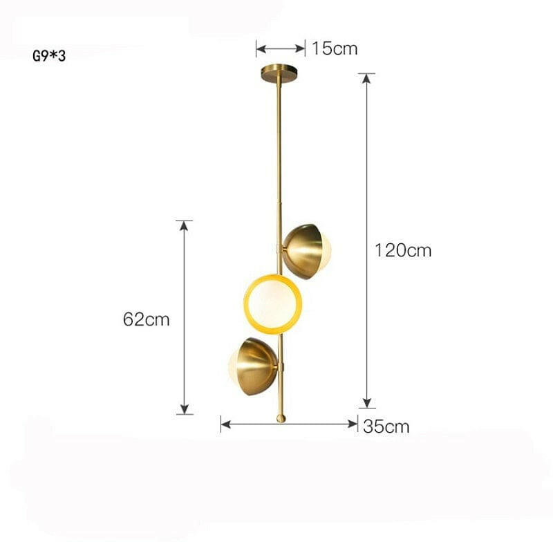 Lois - Pendant Lamp Copper Glass Frosted