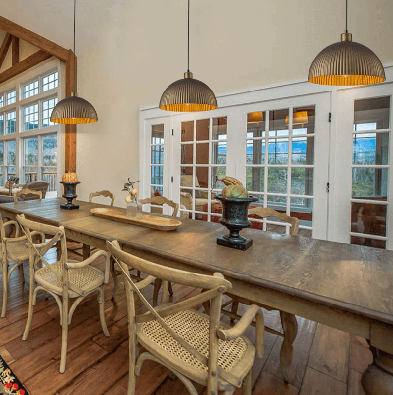 Lozano - Light Single Antique Brass Dome Pendant Light