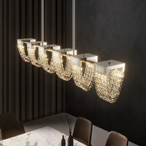 Luxury Simple Crystal Dining Room Bar Chandelier