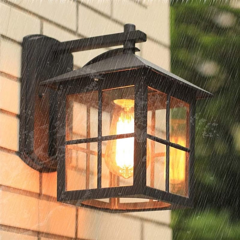 Mad - Birdcage Style Square Outdoor Wall Light
