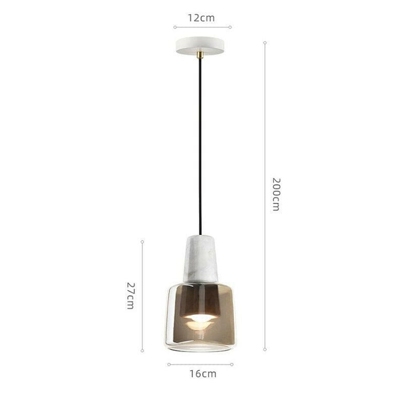 Mette - Nordic Marble Glass Pendant Light Modern