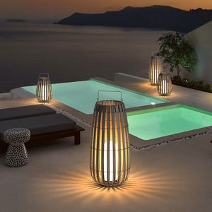 Mette - Rattan LED Lamps for the Garden