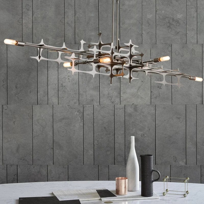 Mikkel - Postmodern Silver LED Chandelier Luxury