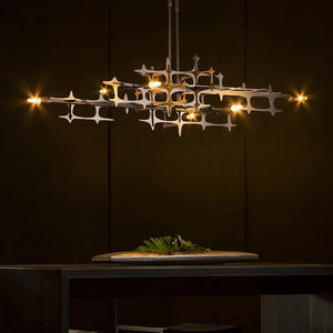 Mikkel - Postmodern Silver LED Chandelier Luxury