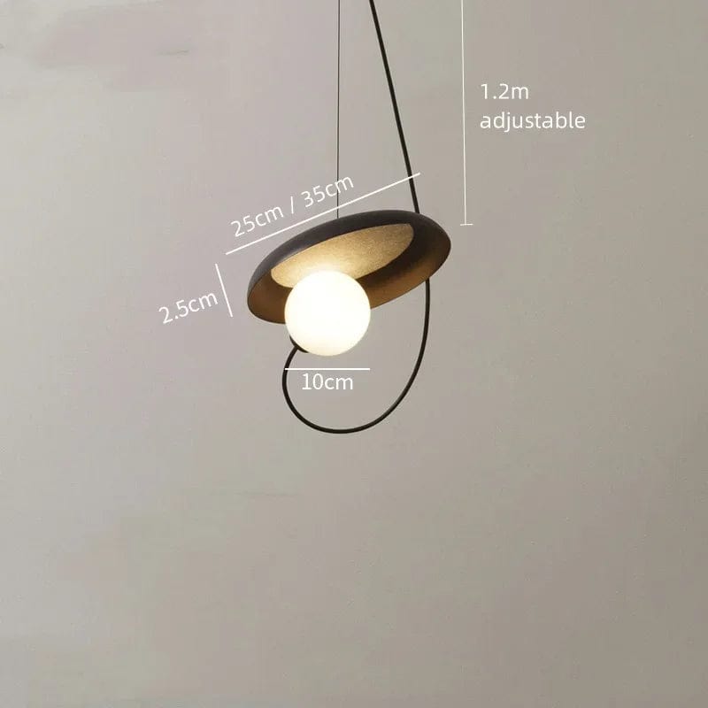 Minimalist Danish Circular Magnetic Pendant Lamp