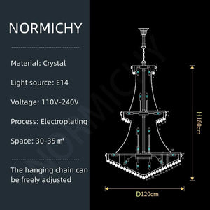 Normichy - Modern Crystal Pendant Light for Decoration