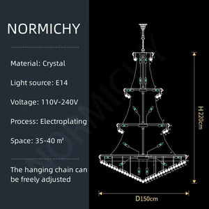 Normichy - Modern Crystal Pendant Light for Decoration