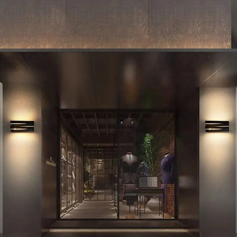 Modern Waterproof Outdoor Wall Lamp Rectangle Shape