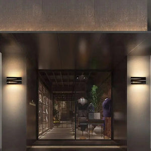 Modern Waterproof Outdoor Wall Lamp Rectangle Shape