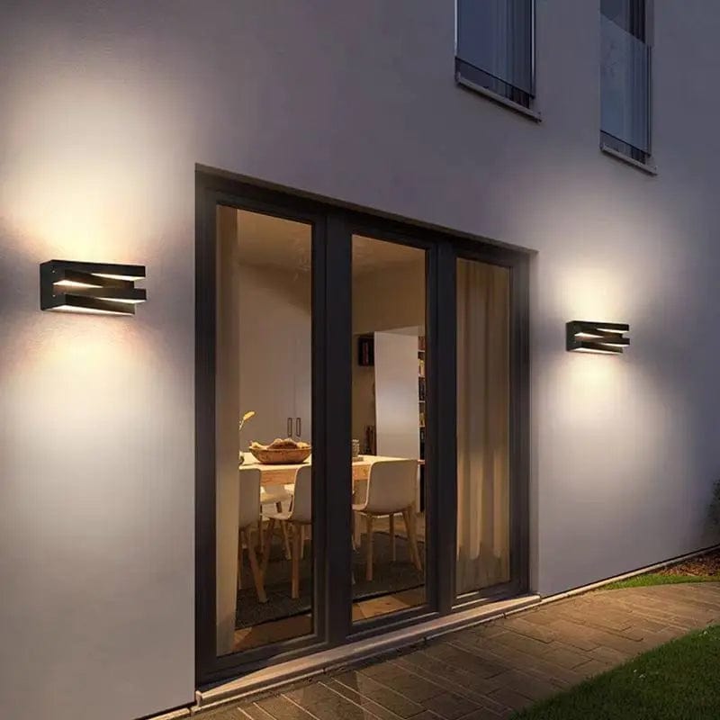 Modern Waterproof Outdoor Wall Lamp Rectangle Shape