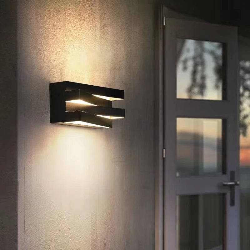 Modern Waterproof Outdoor Wall Lamp Rectangle Shape