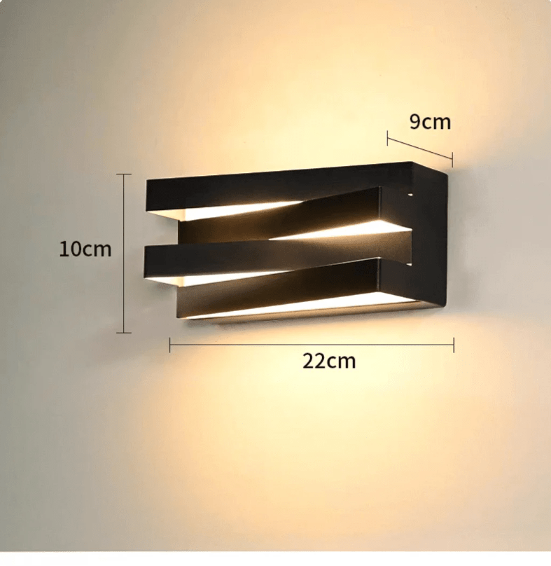 Modern Waterproof Outdoor Wall Lamp Rectangle Shape