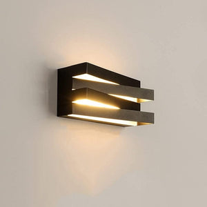 Modern Waterproof Outdoor Wall Lamp Rectangle Shape