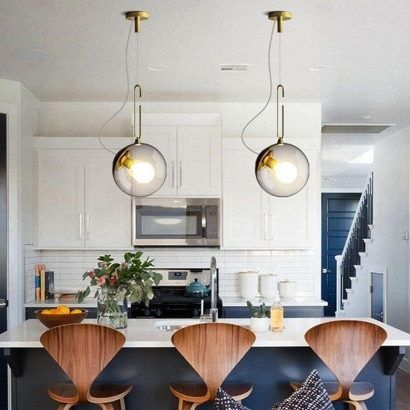 Mörren - Industrial Glass Ball Pendant Lamp