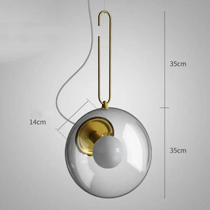 Mörren - Industrial Glass Ball Pendant Lamp
