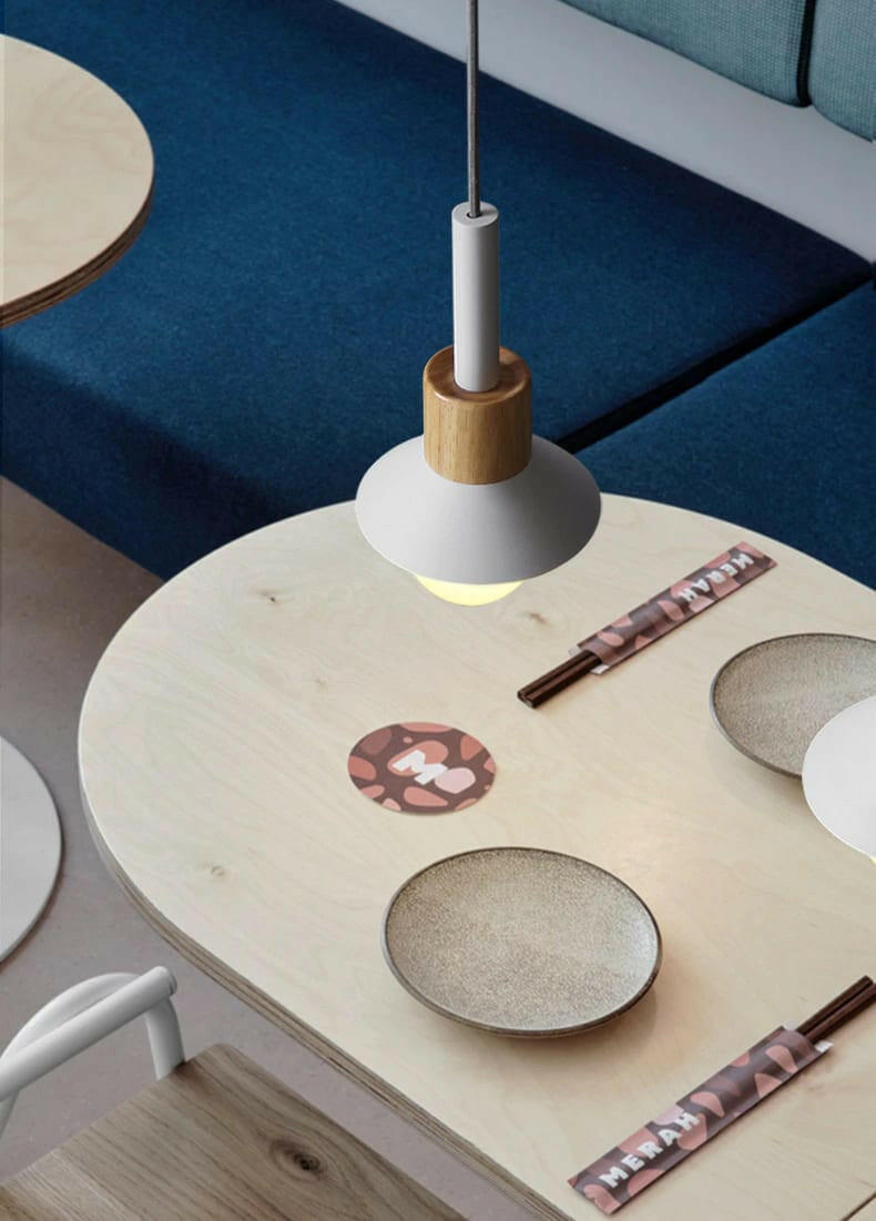 Neato - Metal & Wood Pendant Lamp