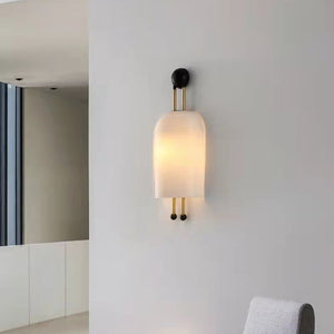 Nekka - White Glass Wall Lamp