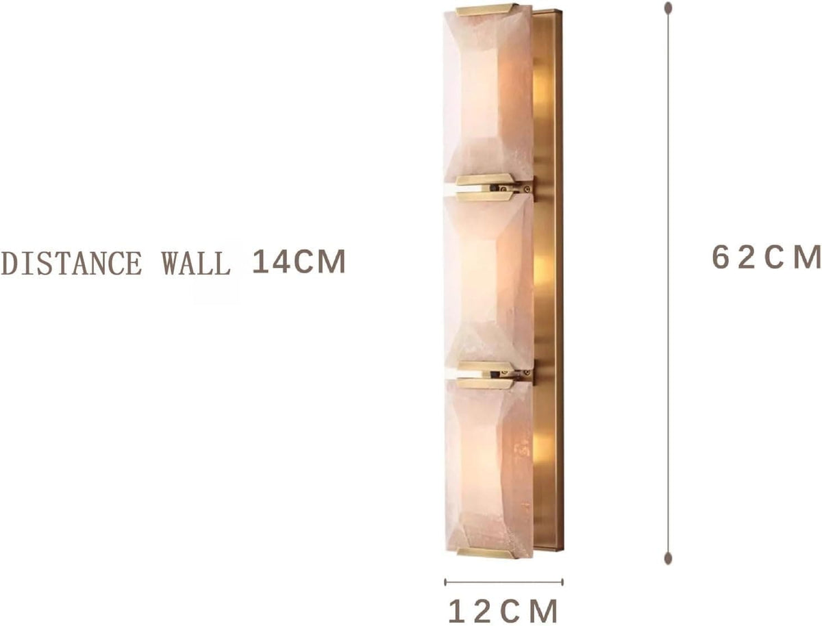 Nordic Style Stone Wall Lamp with Natural Marble Shade