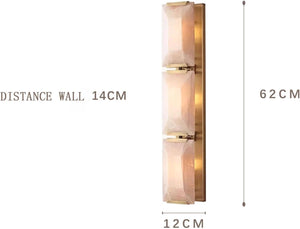 Nordic Style Stone Wall Lamp with Natural Marble Shade