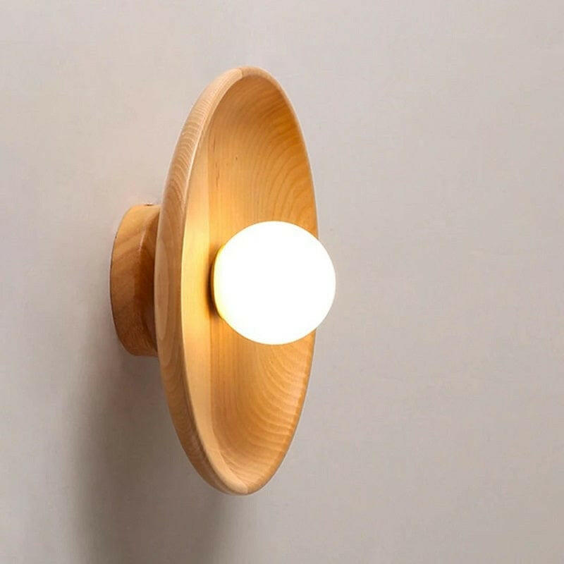 Olav - Wood-colored walnut Ceiling Lamp