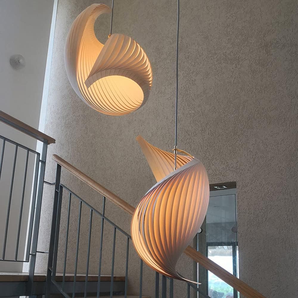 Onull - Original Eco-Friendly Wooden Creative Shell Shape Pendant Lamp