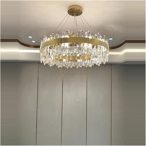 Orbit - Luxury Modern Chandelier with Round Gold