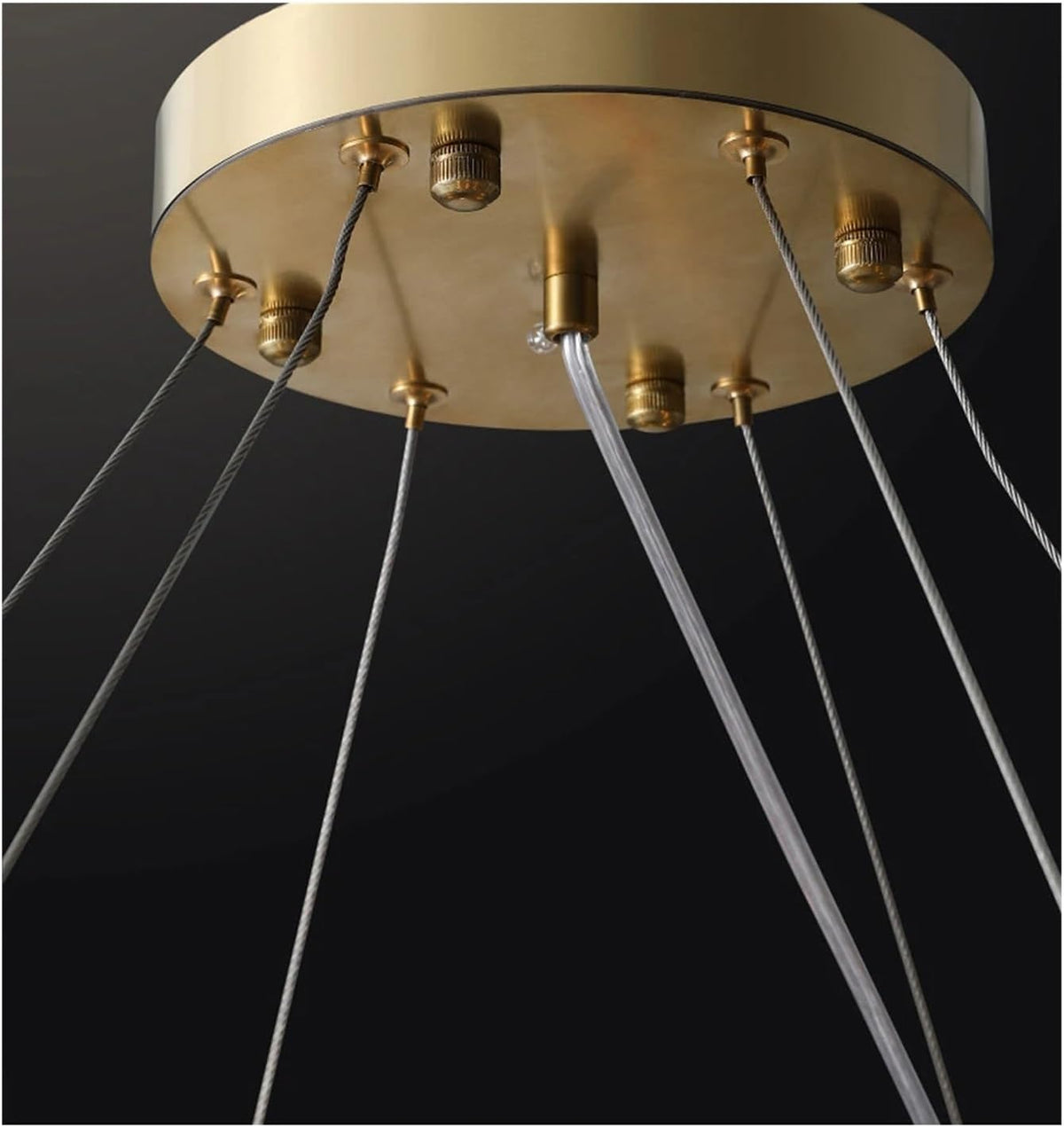 Orbit - Luxury Modern Chandelier with Round Gold