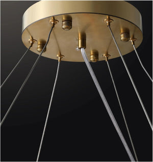 Orbit - Luxury Modern Chandelier with Round Gold