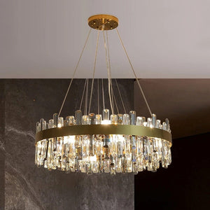 Orbit - Luxury Modern Chandelier with Round Gold