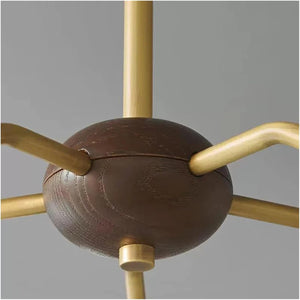 Orion - White Glass Pendant Lamp with Antique Brass