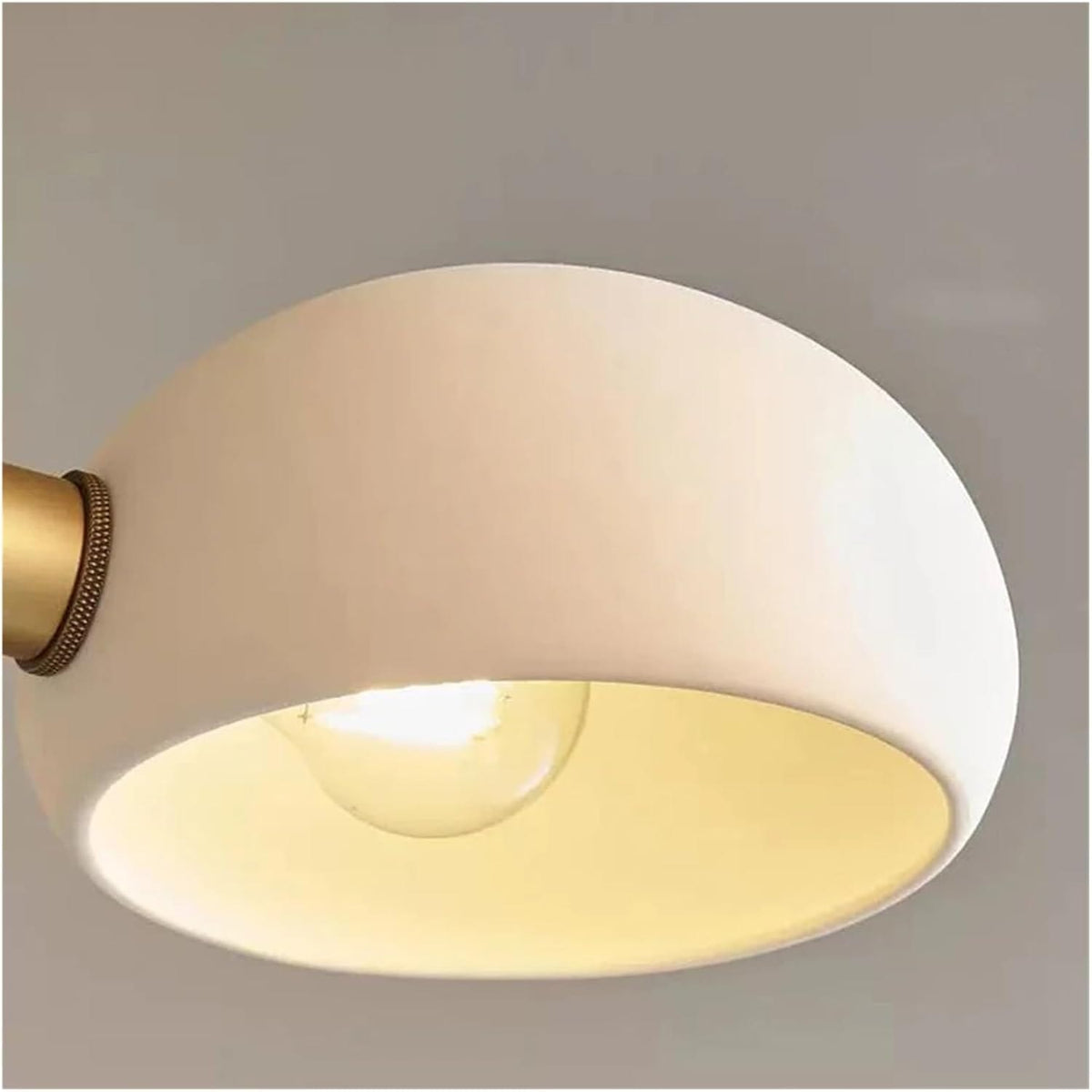 Orion - White Glass Pendant Lamp with Antique Brass