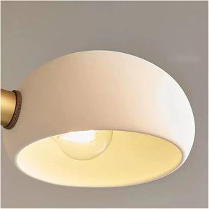 Orion - White Glass Pendant Lamp with Antique Brass